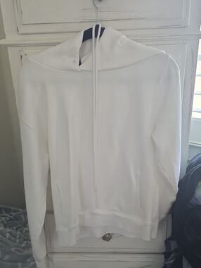 Women's White Hooded Sweatshirt - Classic Pullover